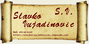 Slavko Vujadinović vizit kartica